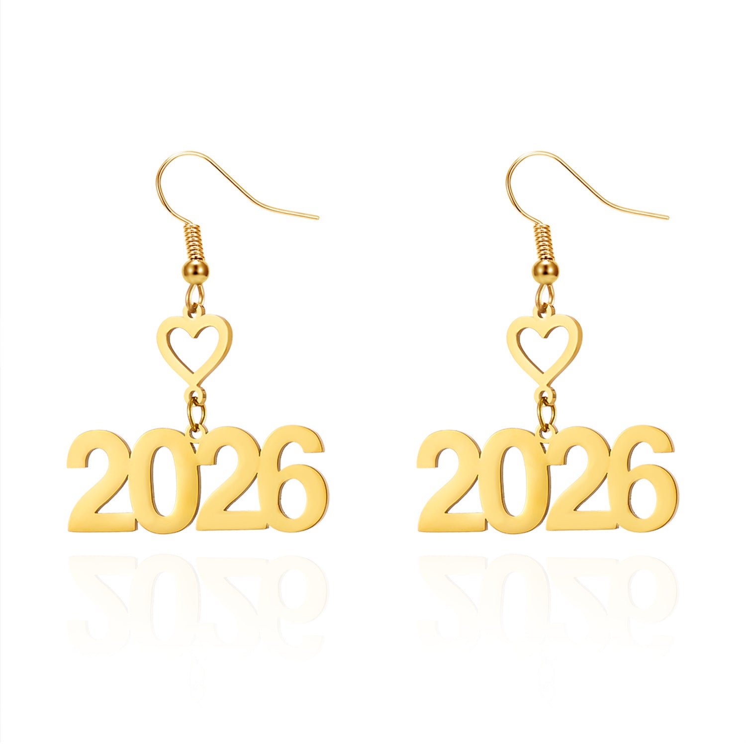 Wholesale Number 2026 Stainless Steel Earrings