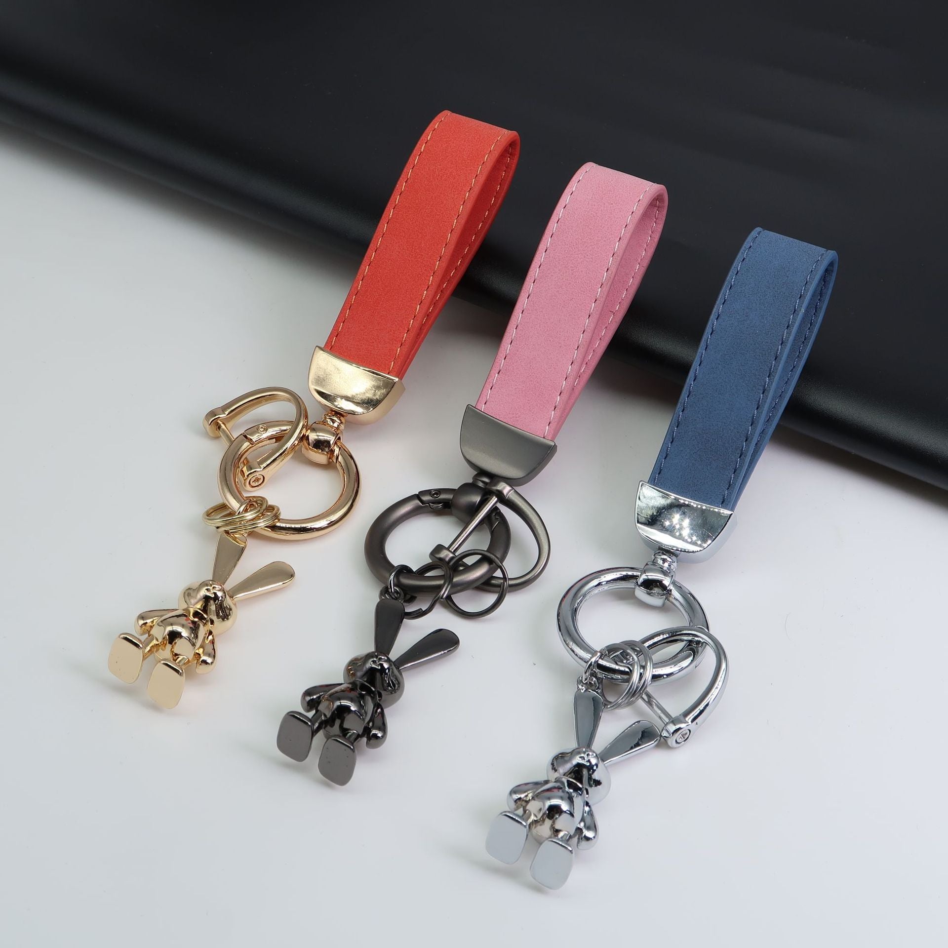 Wholesale Rabbit Pendant Accessories Cute Alloy Electroplating Keychain