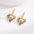 Wholesale Valentine's Day gift copper plated gold inlaid zircon love earrings heart-shaped earrings jewelry