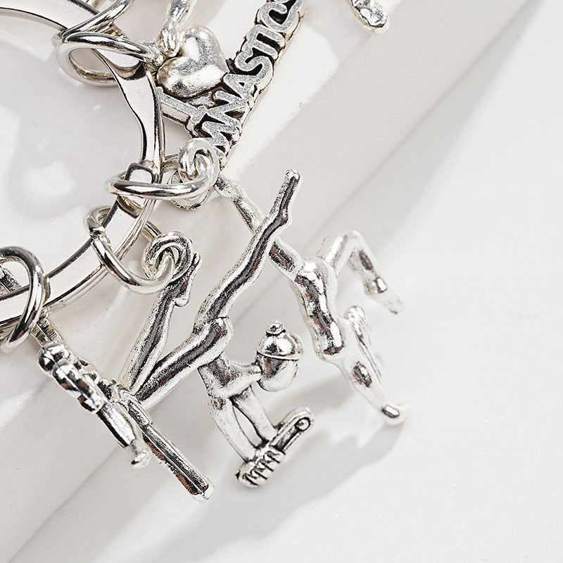 Wholesale Metal Baseball Sailing Car Keychain