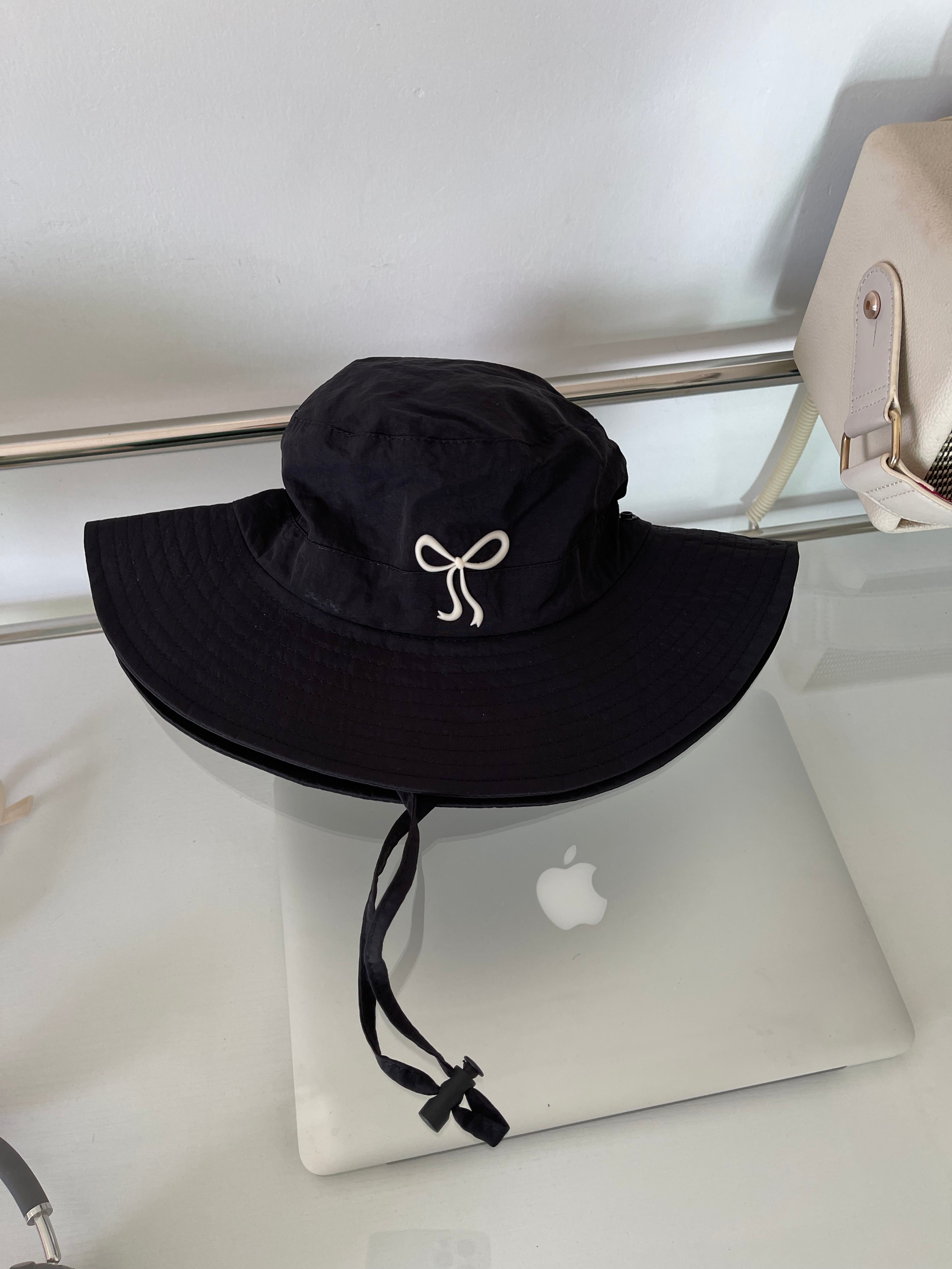 Wholesale Bow Windproof Rope Quick-drying Mountaineering Bucket Hat