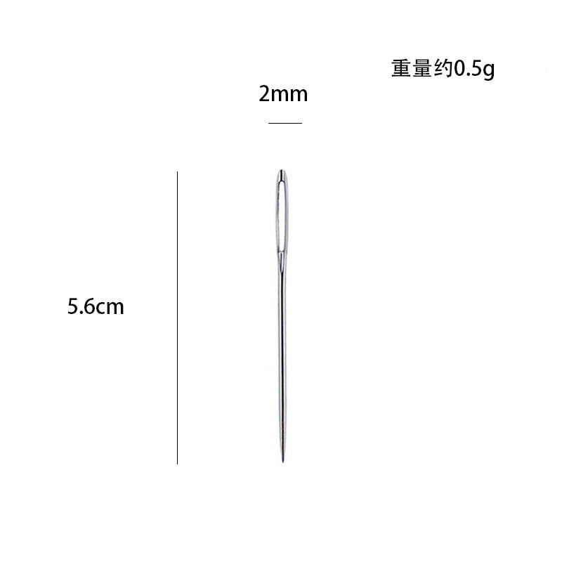 Wholesale 25pcs Household Pointed Hand Sewn Blunt Head Gold Tail Sewn Quilt Cross Stitch Sewing Needle