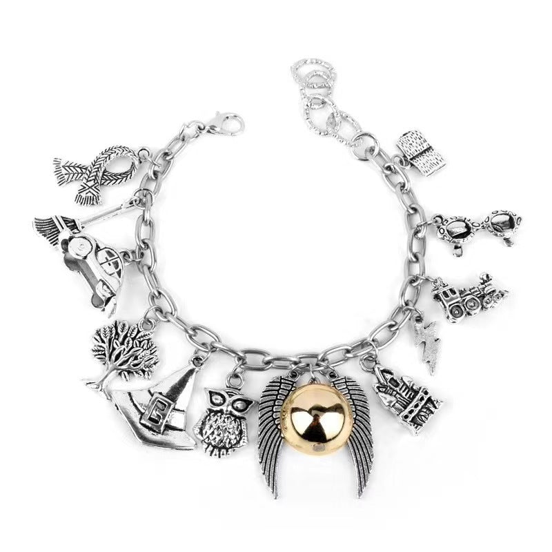 Wholesale Magic Academy Series Metal Snitch Wings Bracelet