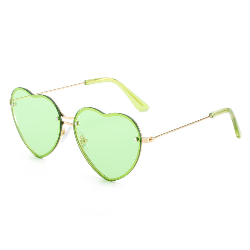 Wholesale frameless sunglasses with  love glasses in stock