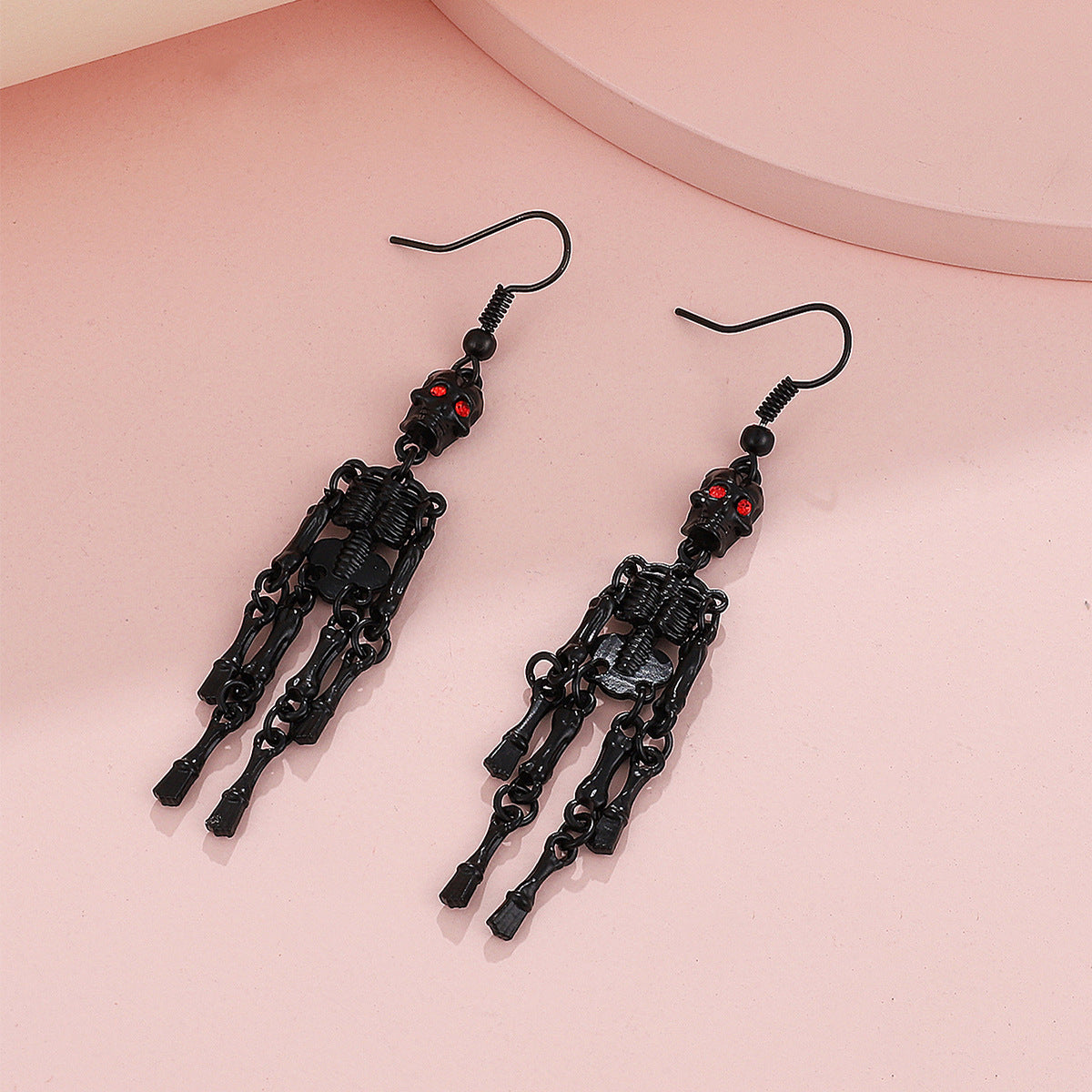 Wholesale Gothic Punk Skull Earrings Hollow Ghost Skeleton Dangle Earrings  Jewelry Accessory Chic Party Gift For Boutique Resale