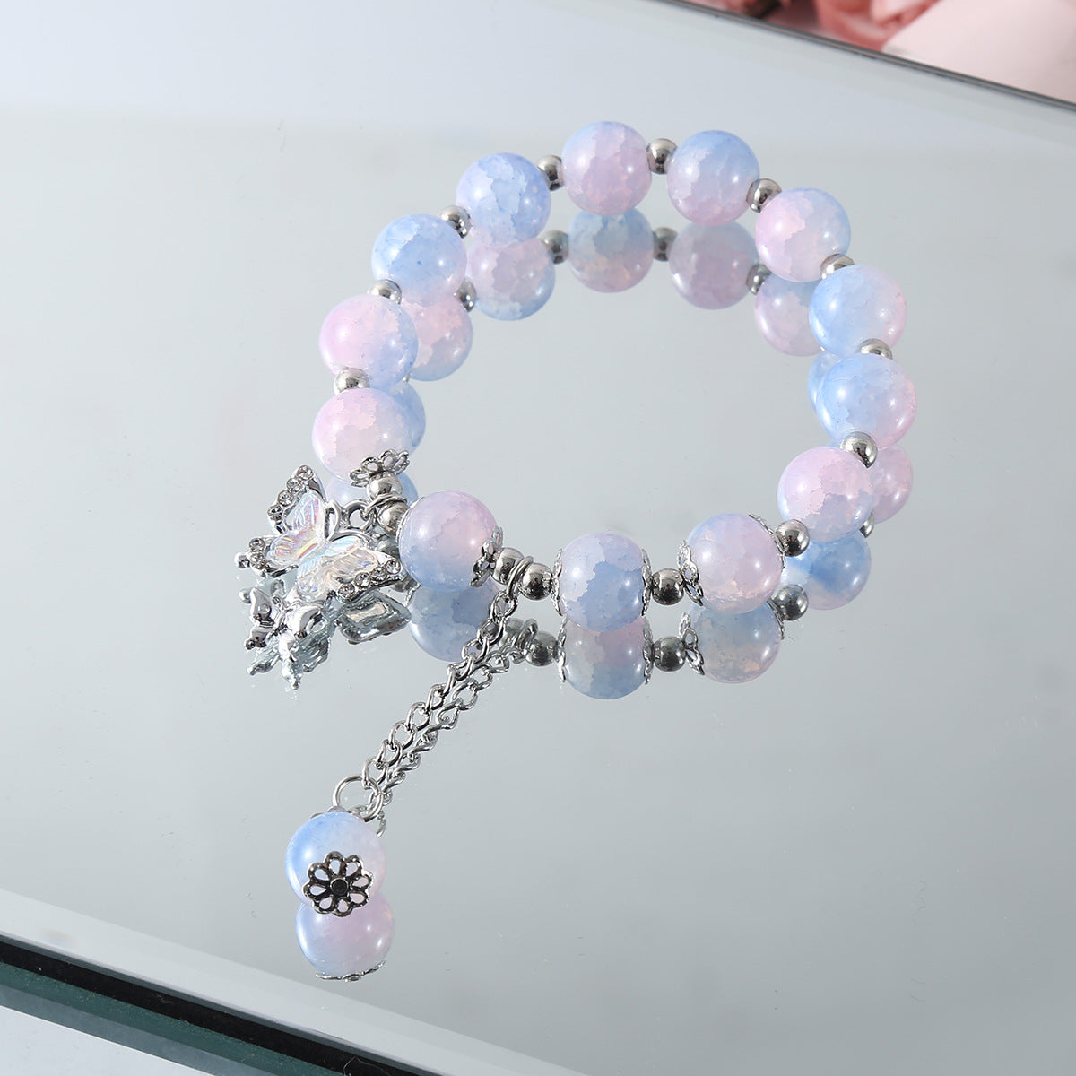 Wholesale  Super Fairy Butterfly Jade Broken Bracelet  Charms Butterfly Bracelets