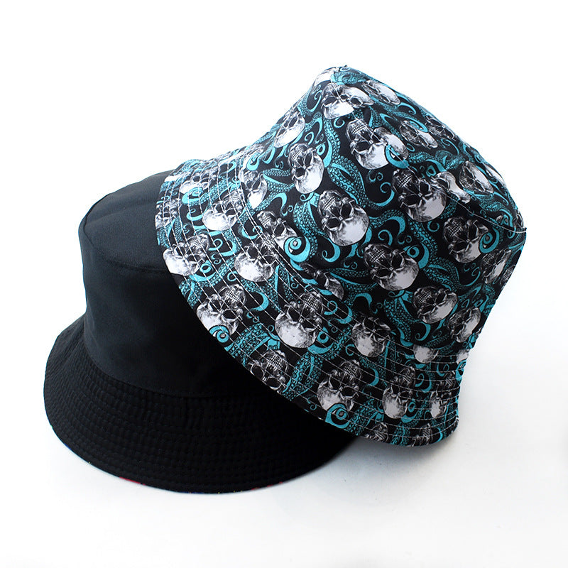 Sombrero de cubo de cráneo reversible de poliéster al por mayor