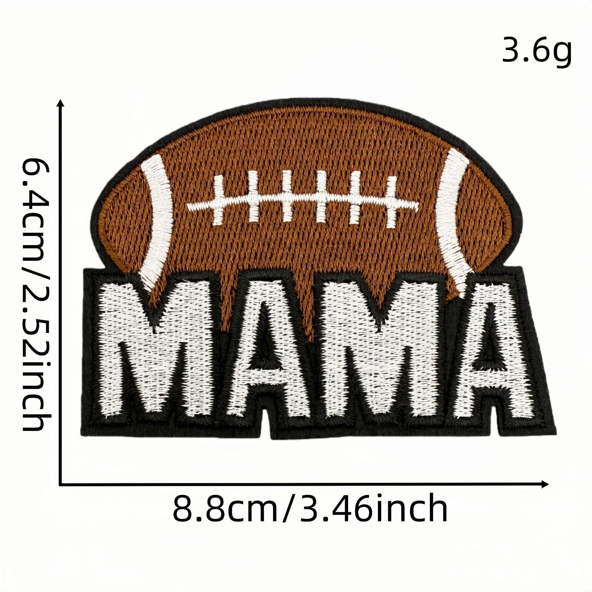 Wholesale Trendy Cartoon Rugby Embroidered Iron On Patches Leopard Print Decorative Applique DIY Craft Accessory