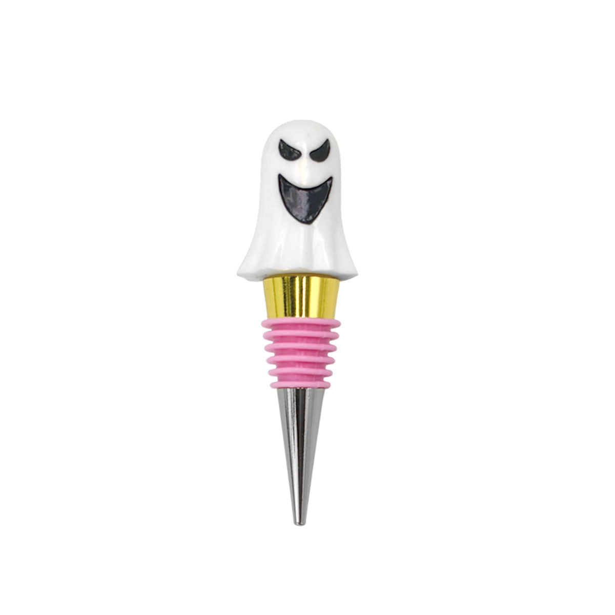 Wholesale Ghost-style two-tone electroplated wine stopper