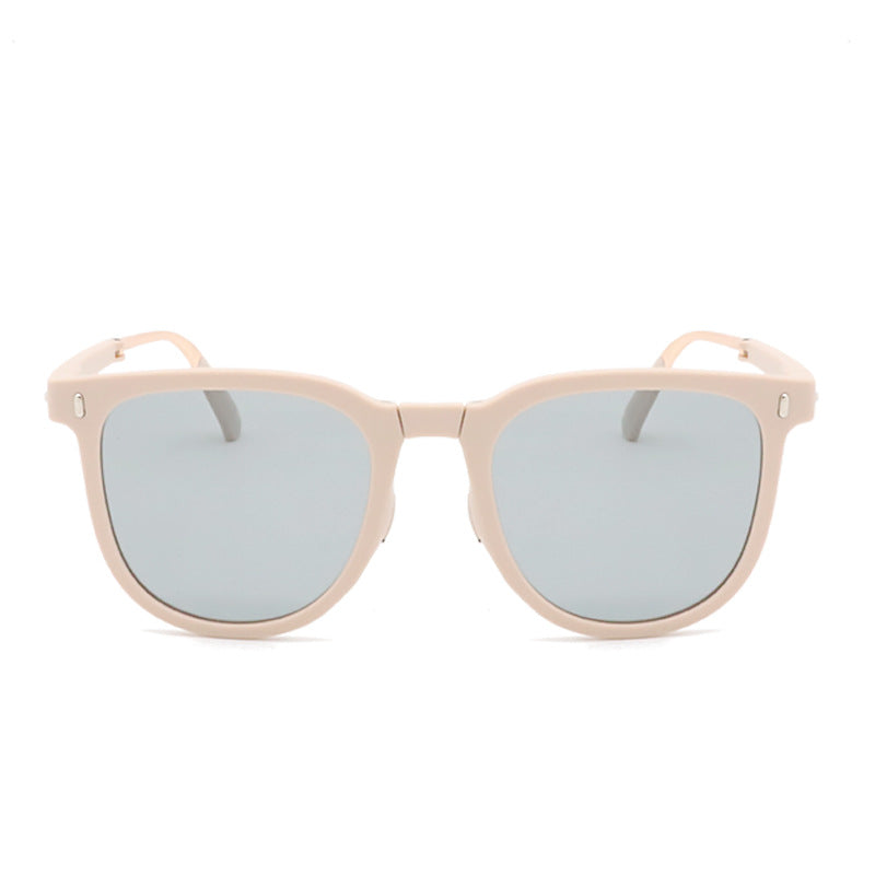 Wholesale Foldable Anti-UV Simple Fashion Lightweight Face Showing Small Sunglasses