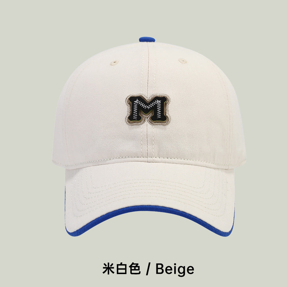 Wholesale Fashionable M Letter Embroidery Soft Top Casual Baseball Cap