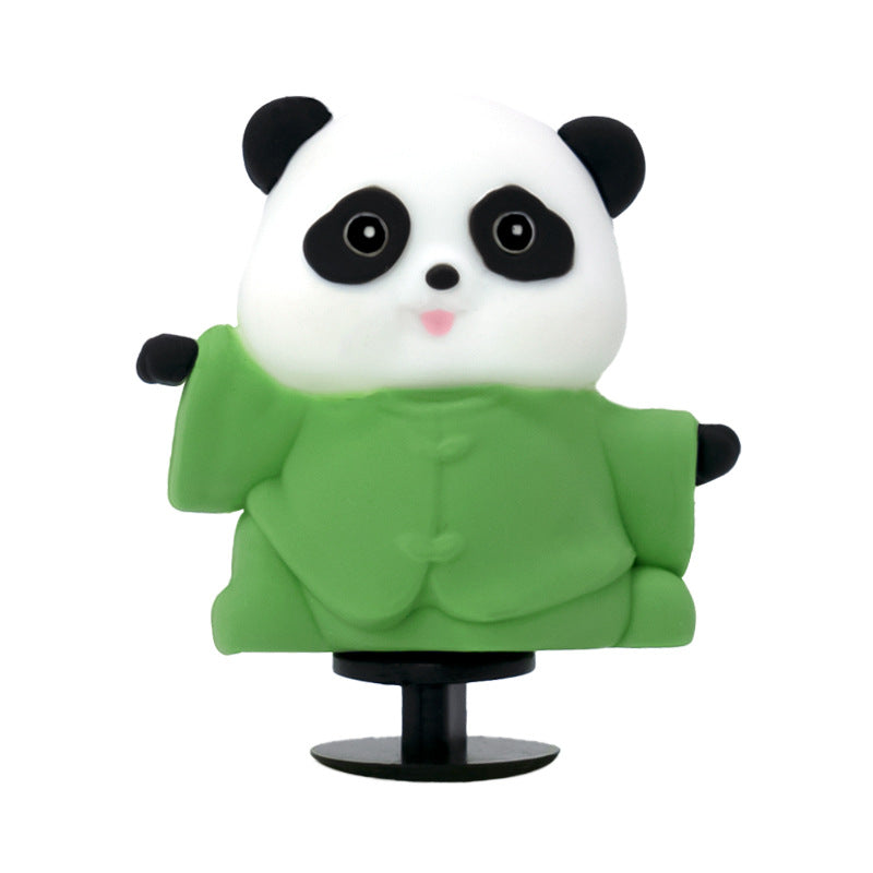 Wholesale 5pcs  Cartoon Animal Panda Garden 3D Crocs Decorative Accessories