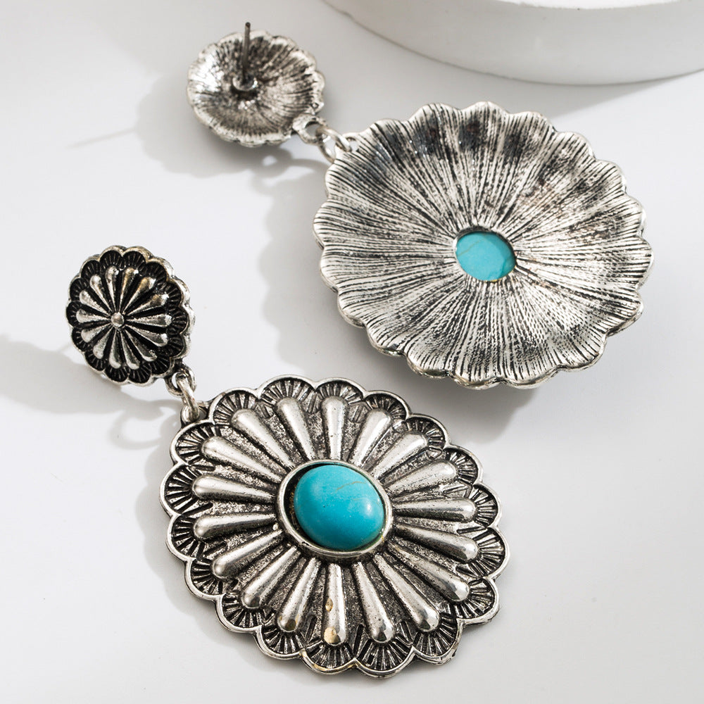 Wholesale Bohemian Turquoise Drop Earrings