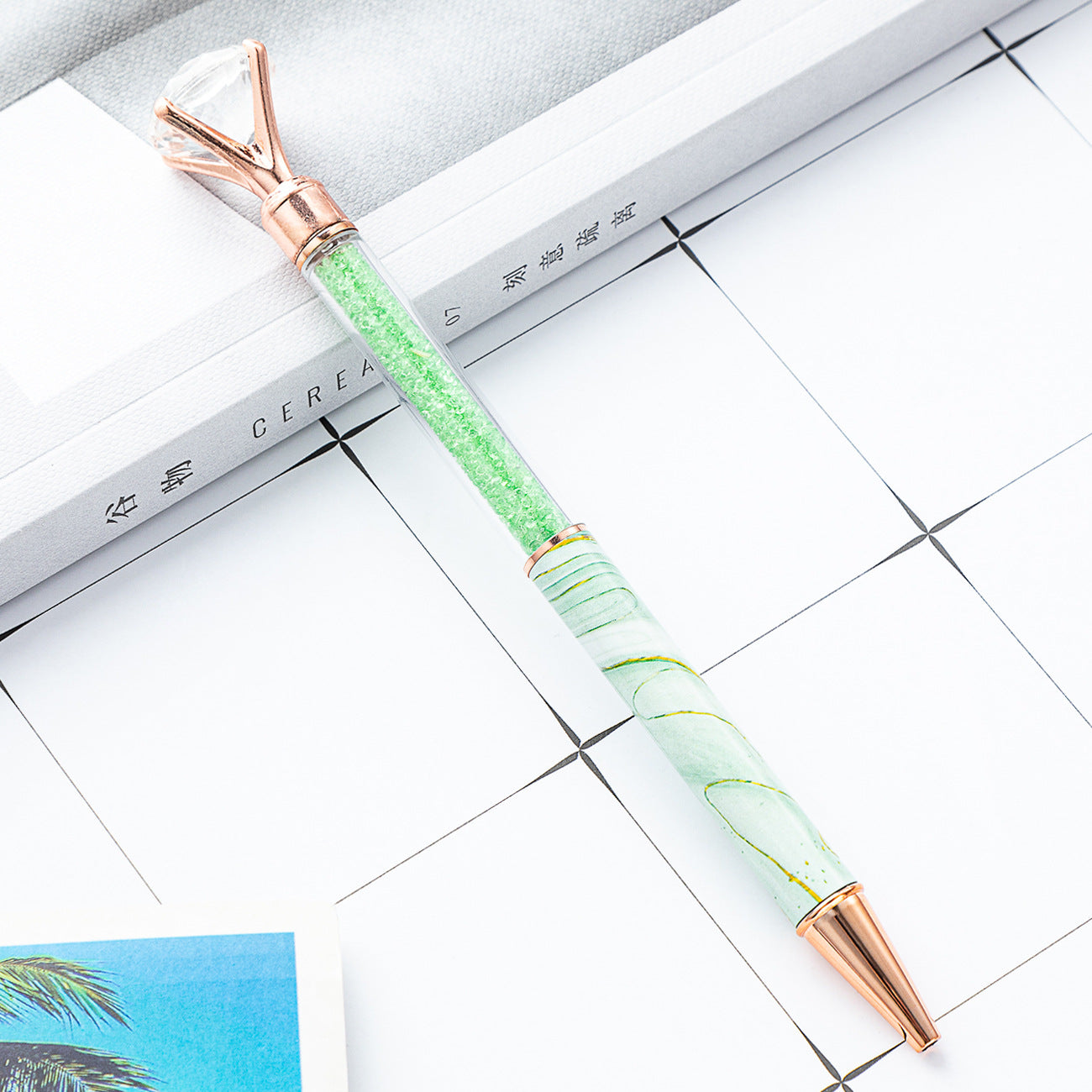 Wholesale Pens Marble Grain Metal Diamond Crystal Pens