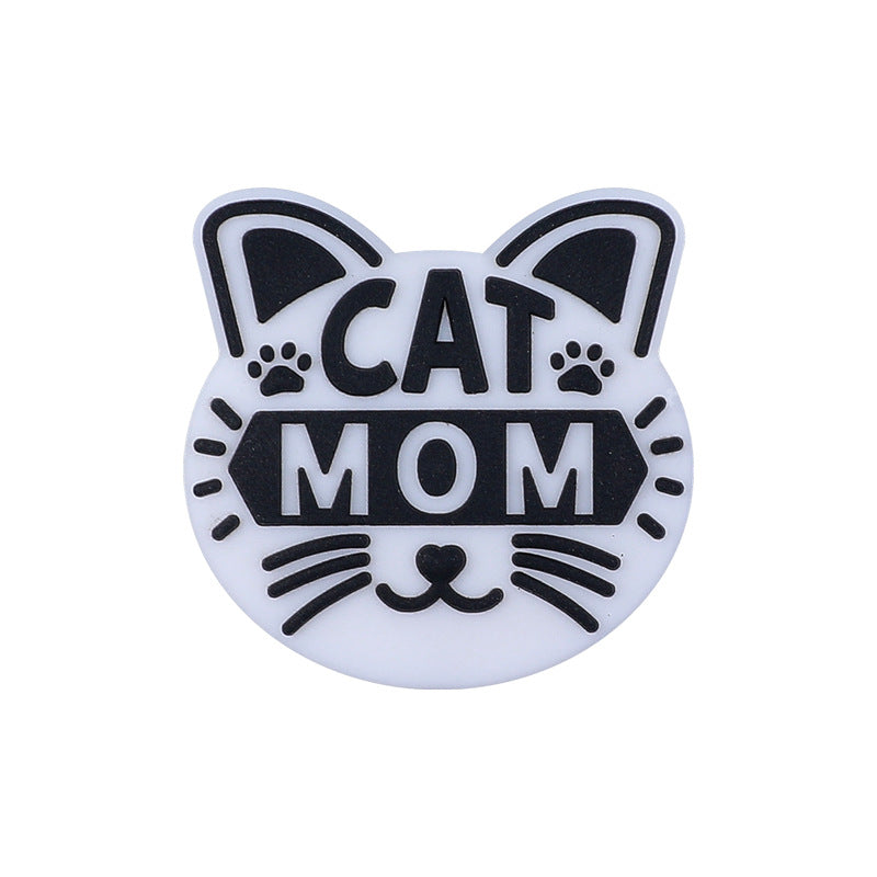 Wholesale 20PCS Animal MOM Silicone Beads