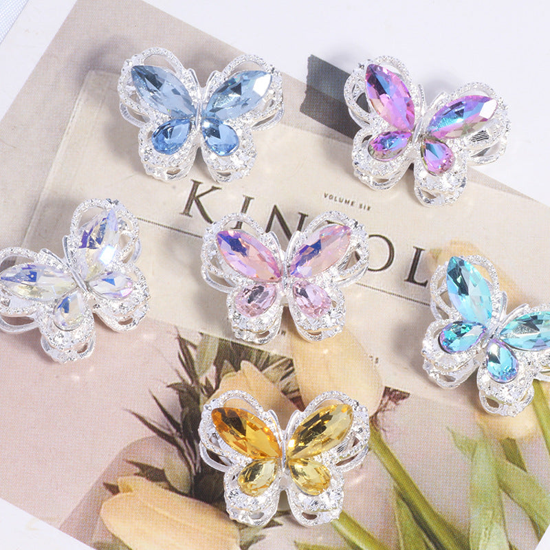 Wholesale 10pcs Colorful rhinestone bow Crystal Beads