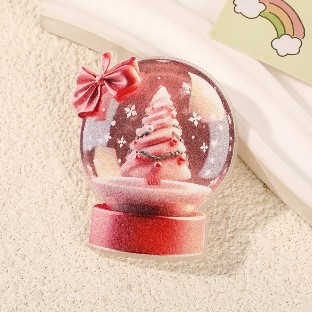 Wholesale 10pcs Colorful Christmas cartoon Acrylic Flatback