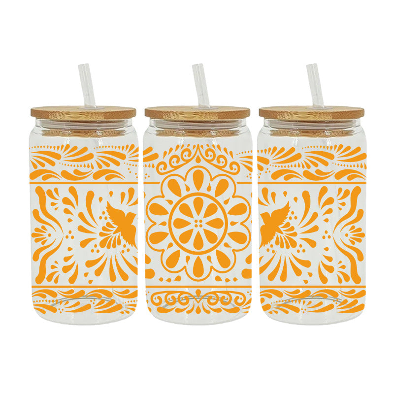 Wholesale  Simple solid color pattern 16oz Cup UV DTF Wraps