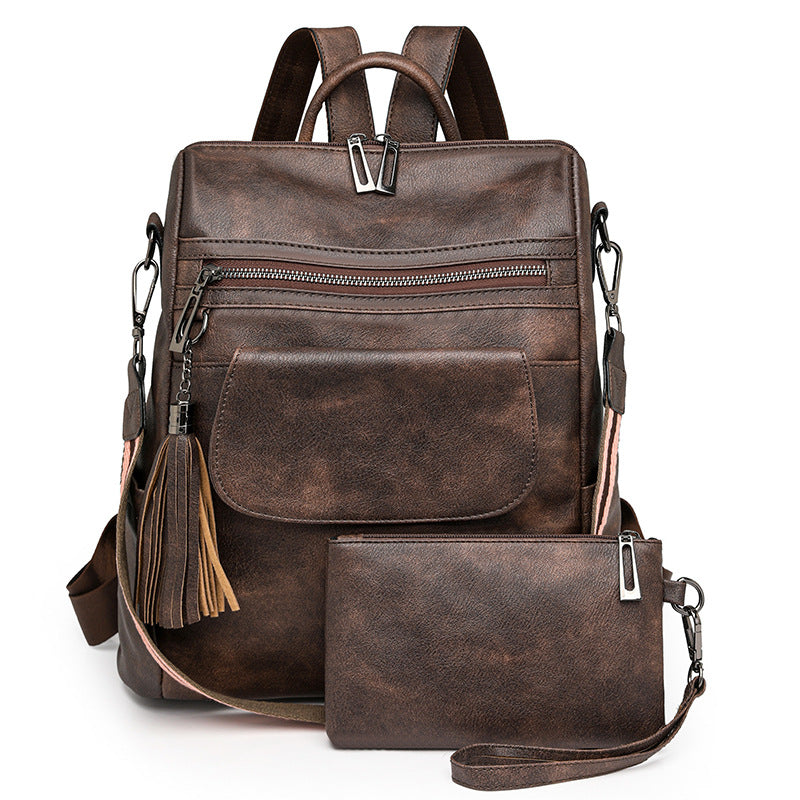 Wholesale Retro Fashion PU Leather Backpack