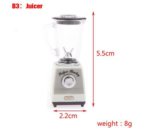 Wholesale 1:12 miniature model scene food play micro juicer coffee machine