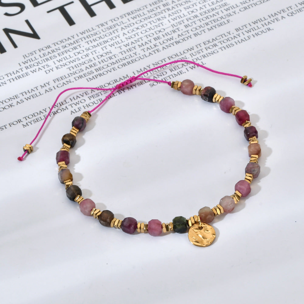 Wholesale Boho Style 4M Natural Stone Crystal Bracelet