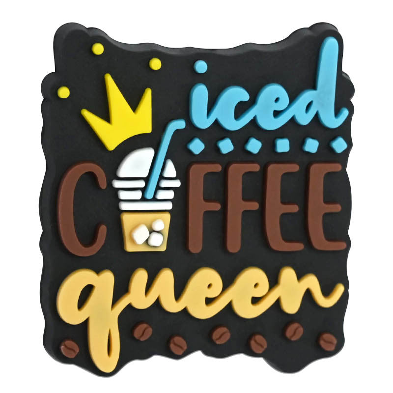 WholesaleRandom 100pcs Cartoon coffee letter bead Focal Beads