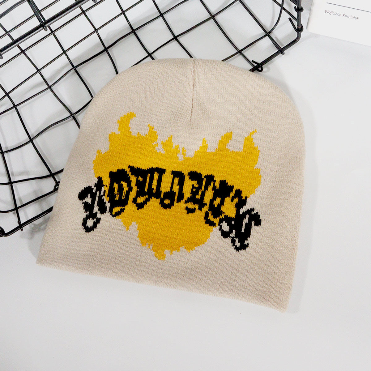 Wholesale Y2K Jacquard Knitted Hat Love Flame Woolen Hat