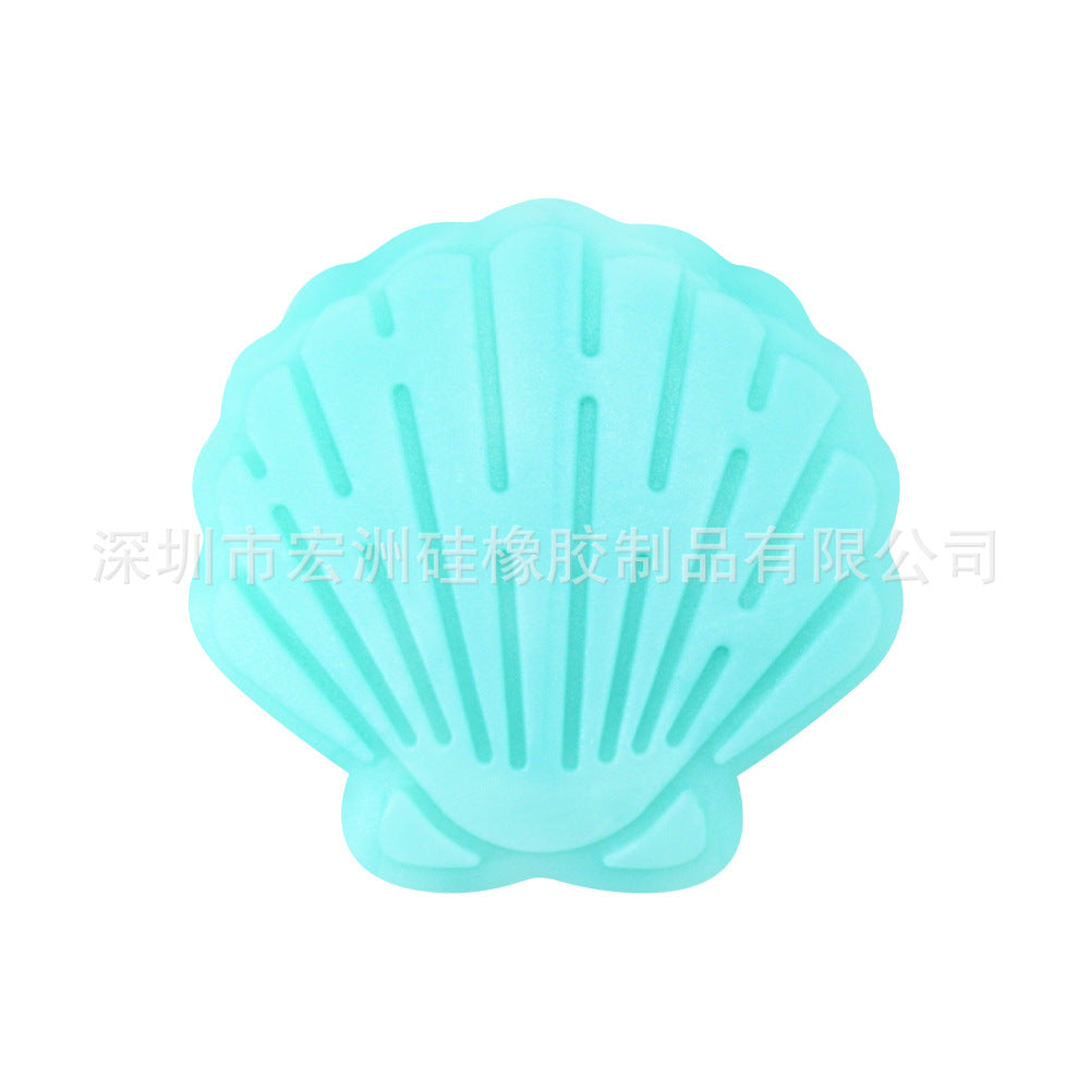 Wholesale 10pcs/ pack Shell Epoxy  Food Grade Silicone Beads DIY Loose Beads