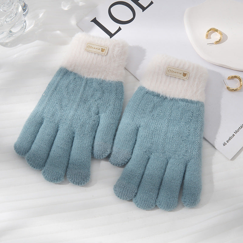 Wholesale Knitted Yarn Acrylic Gloves