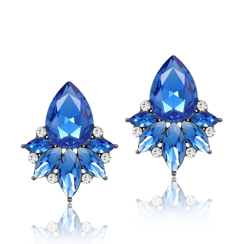 Pendientes de aleación de zinc multicolor al por mayor