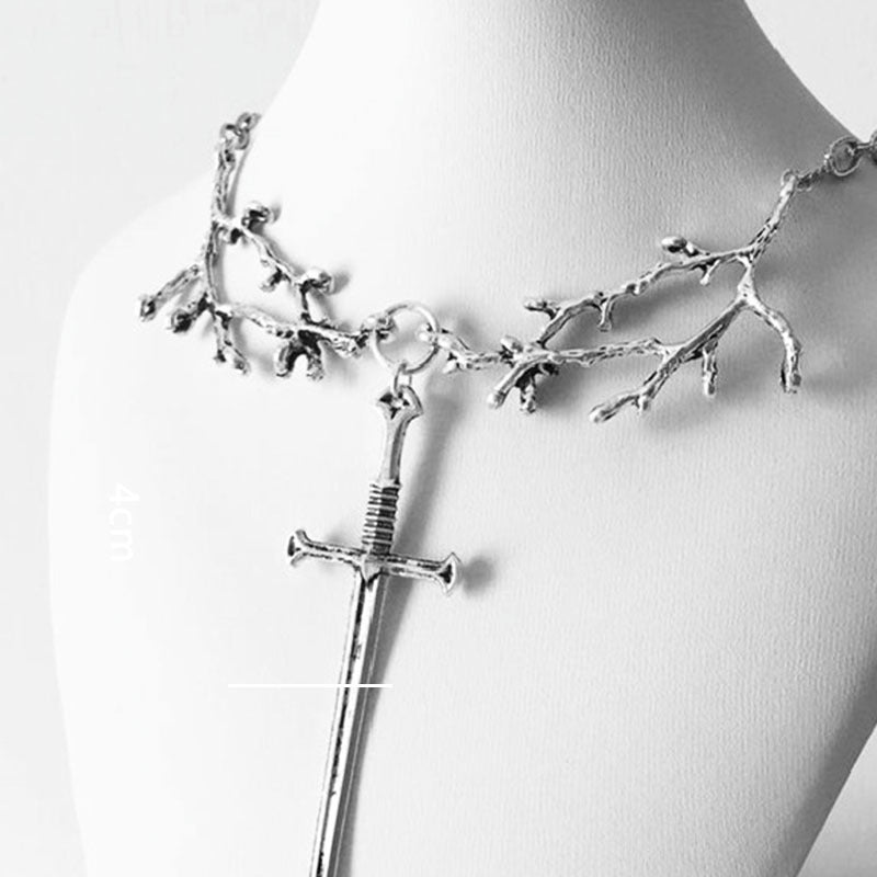 Wholesale Vintage Branch Cross Necklace