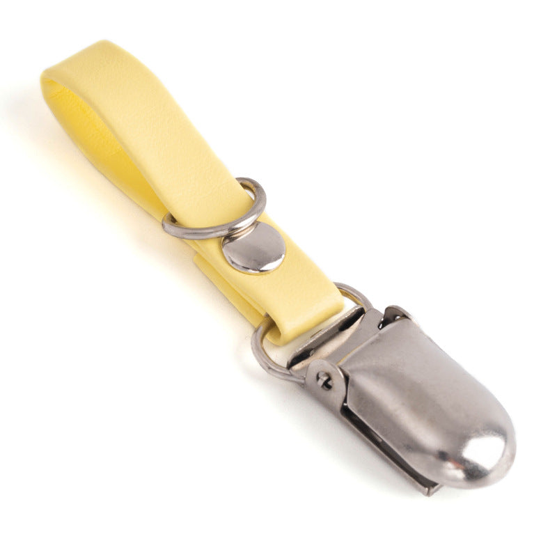 Wholesale 100pcs Creative Colorful Keychain PU Leather Duckbill Keychain