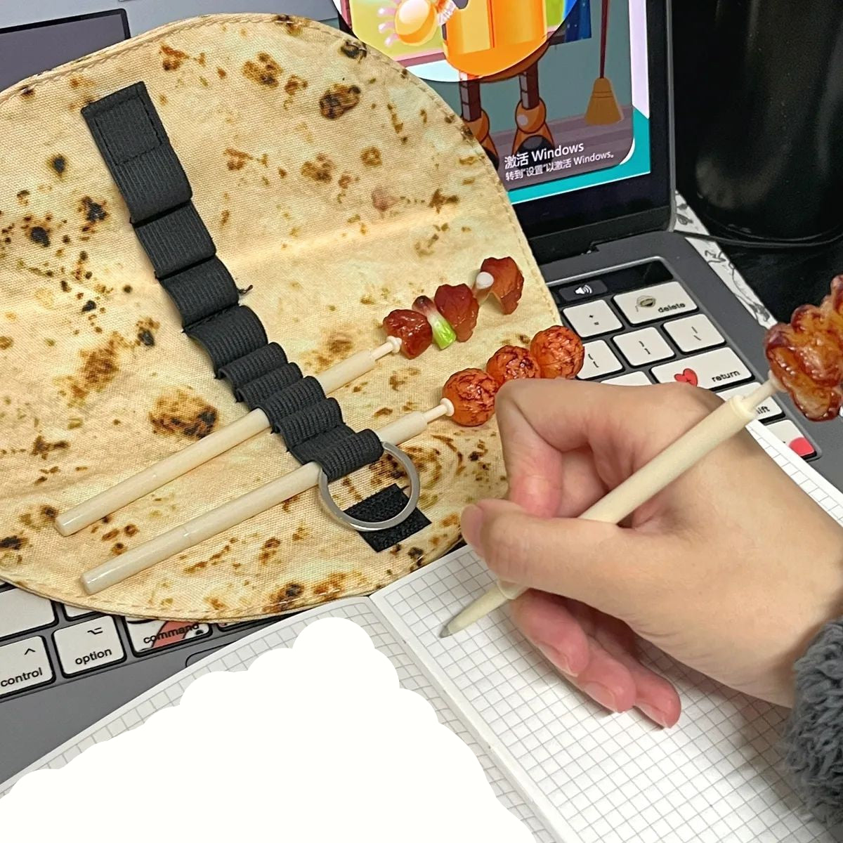 Wholesale Indian Flying Cake Pencil Bag  Plastic Pen