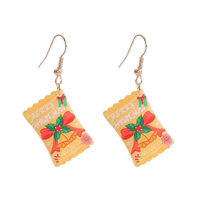 Wholesale Christmas Series Candy Earrings