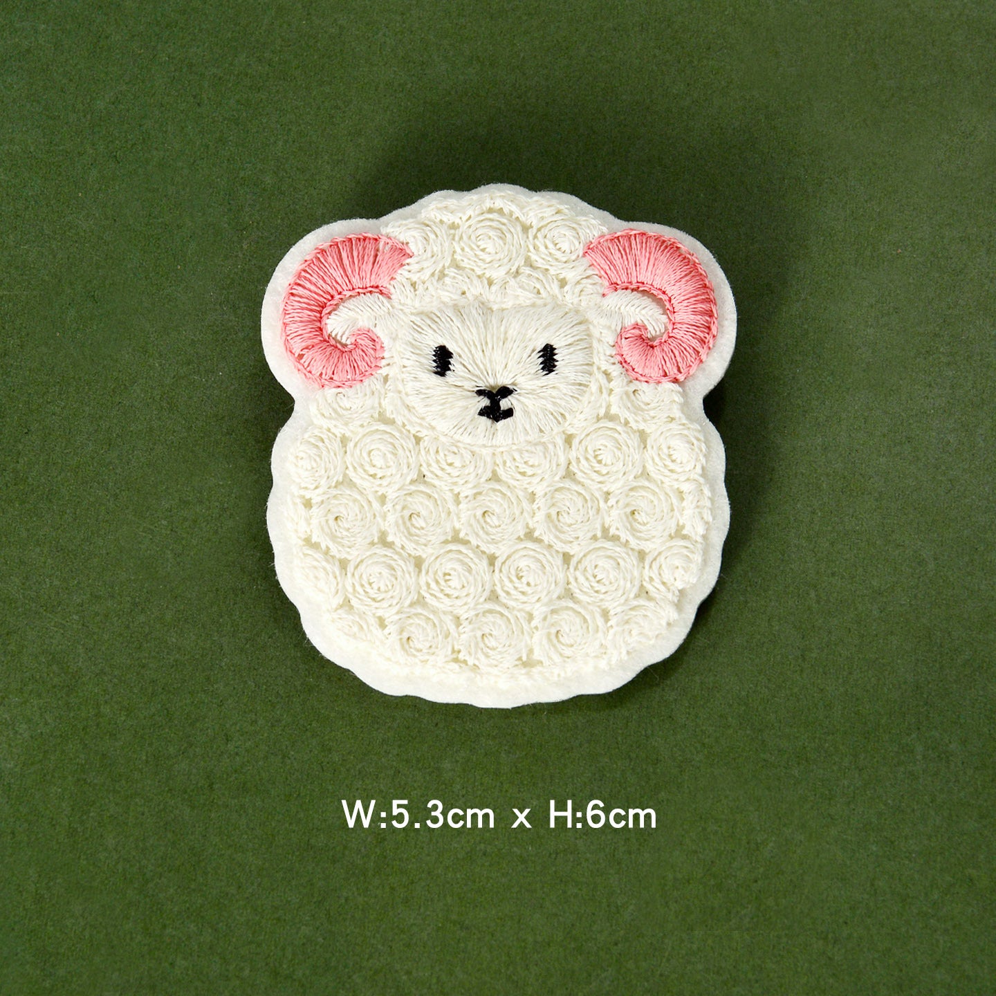 Wholesale Chic Embroidered Cartoon Sheep Patch Plush DIY Badge For Towel And Clothing Decoration