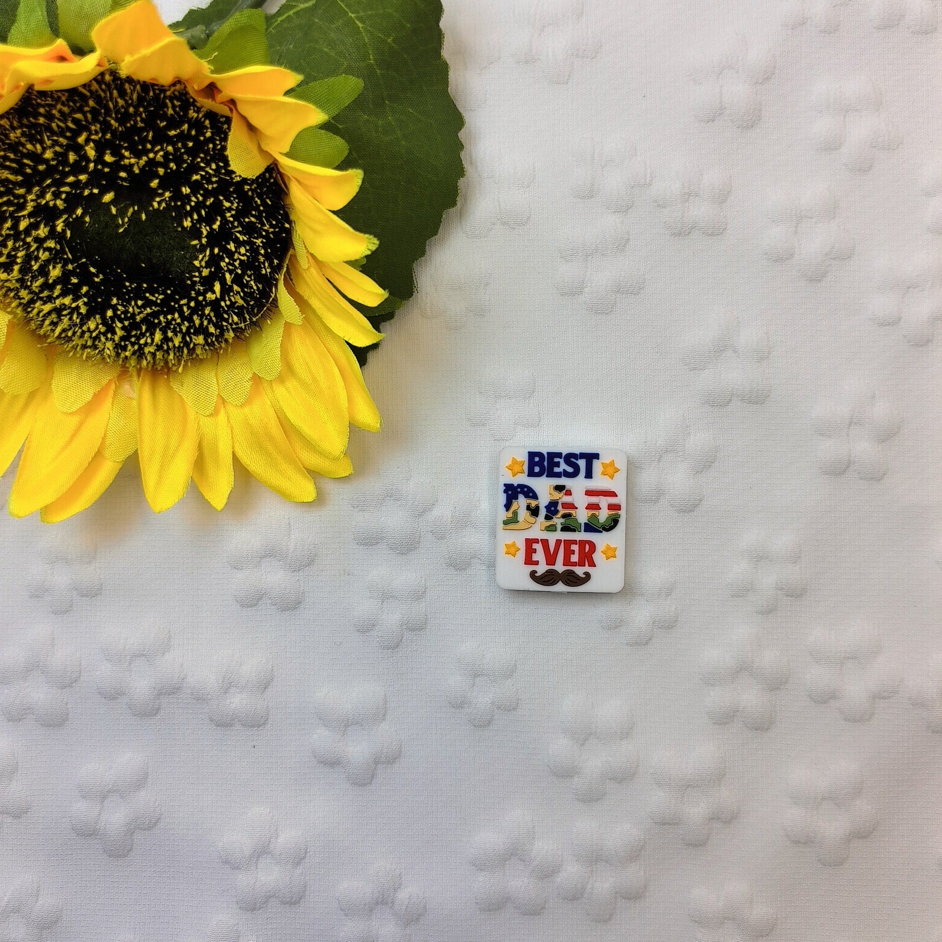 Wholesale New Cartoon Creative Father's Day Series Silicone Beads  10pcs/pack