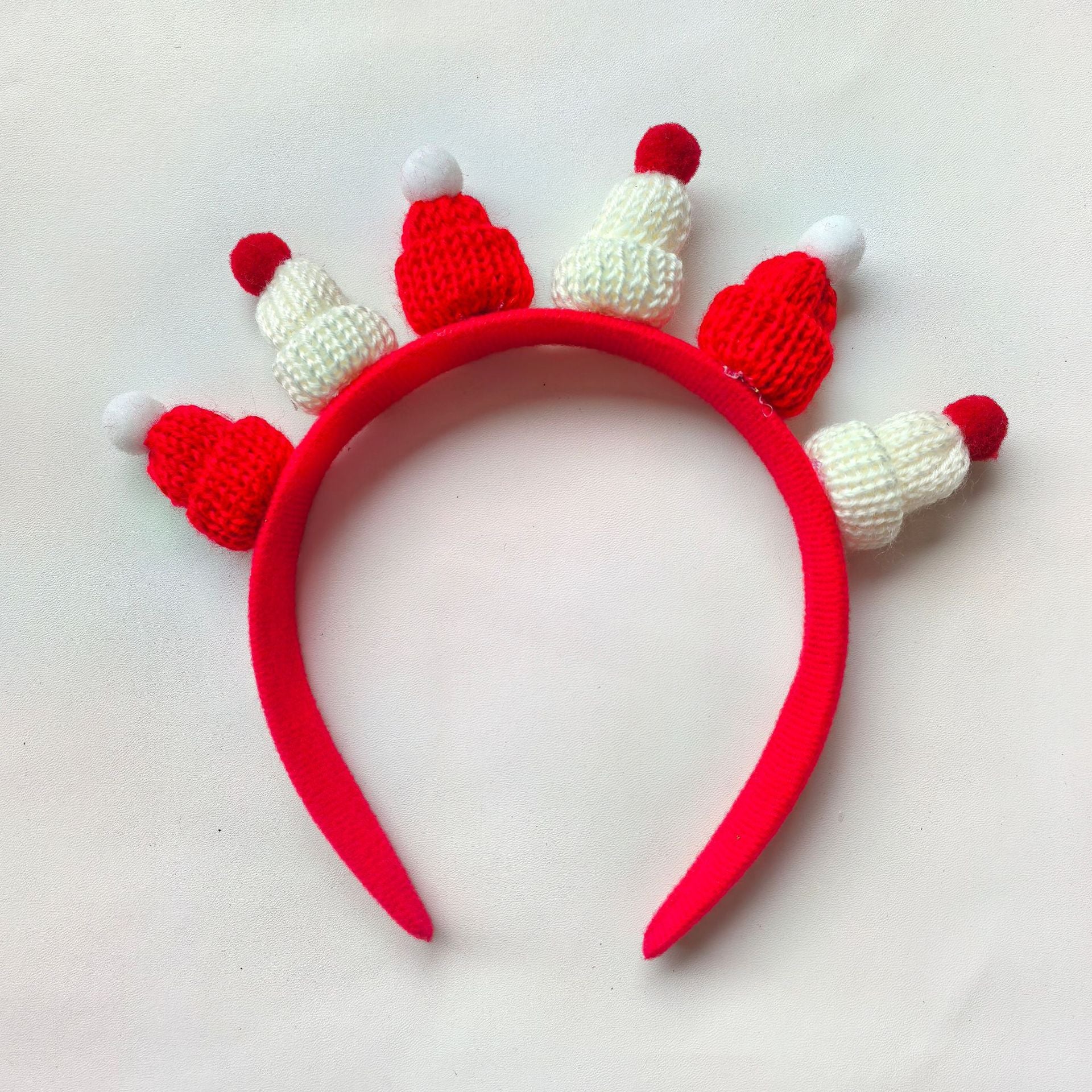 Wholesale Mini Red Green Santa Hat Headband