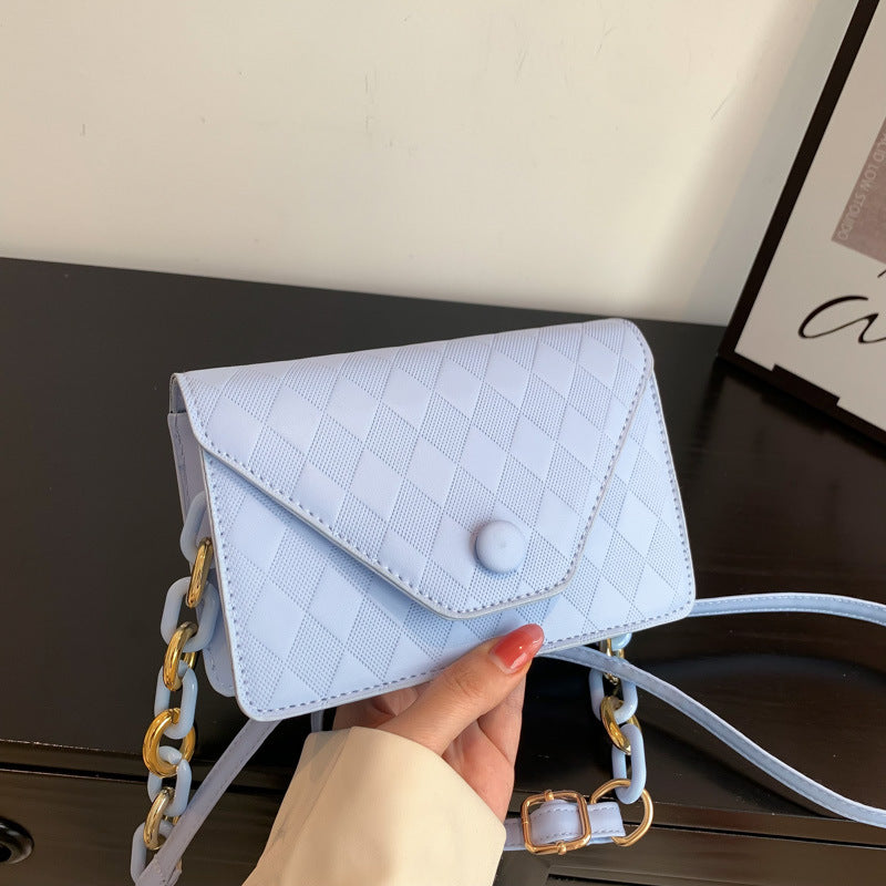 Wholesale PU Candy Color Shoulder Diamond Bag