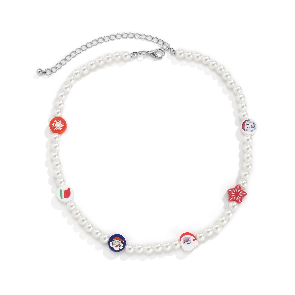 Wholesale Colorful Christmas Funny Pearl Necklace