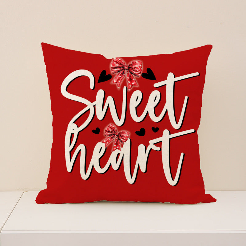 Wholesale  Heart Pillowcase Red Set Valentine' s Day