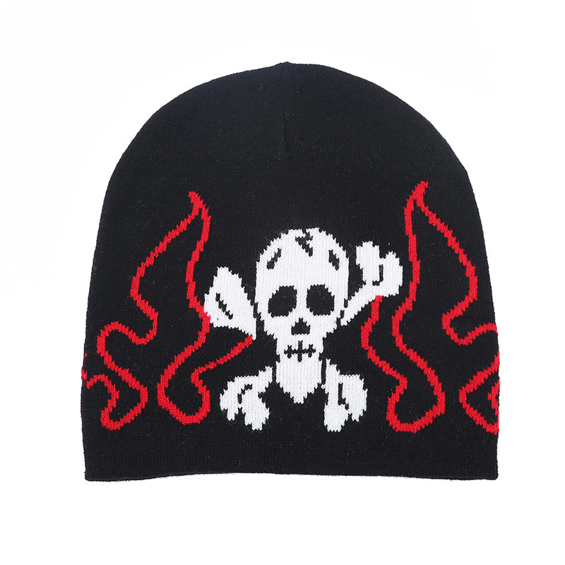 Wholesale Halloween Knitted Hat Skull Warm Woolen Hat