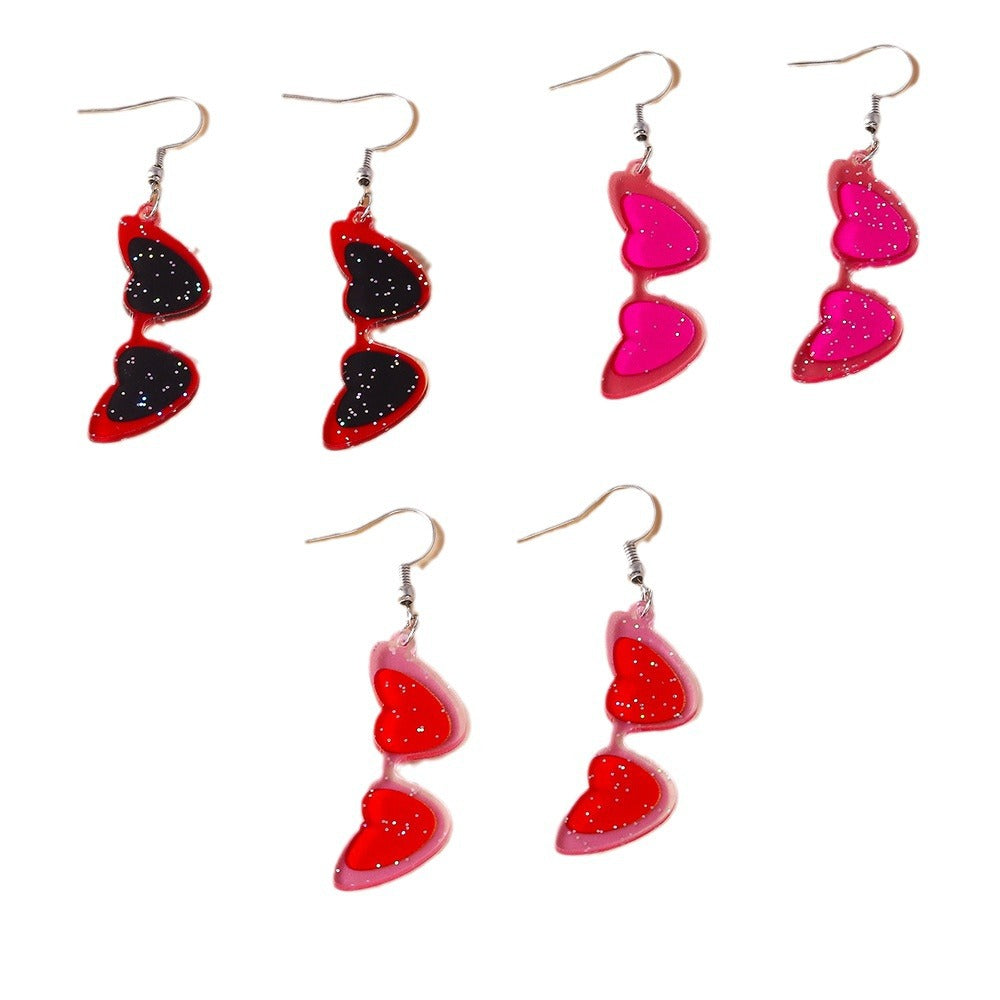 Wholesale Valentine's Day Love Sunglasses Earrings