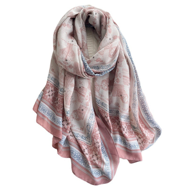 Wholesale Autumn and Winter Long Cotton and Linen Scarves