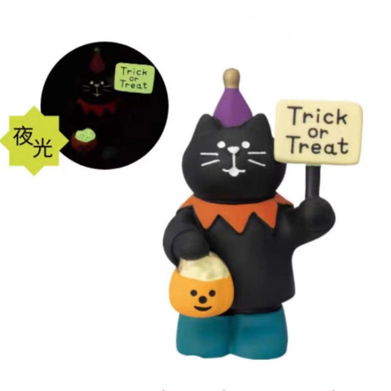 Wholesale  Cat Themed Miniature Resin Ornaments Decorative Accent for Wedding Gift