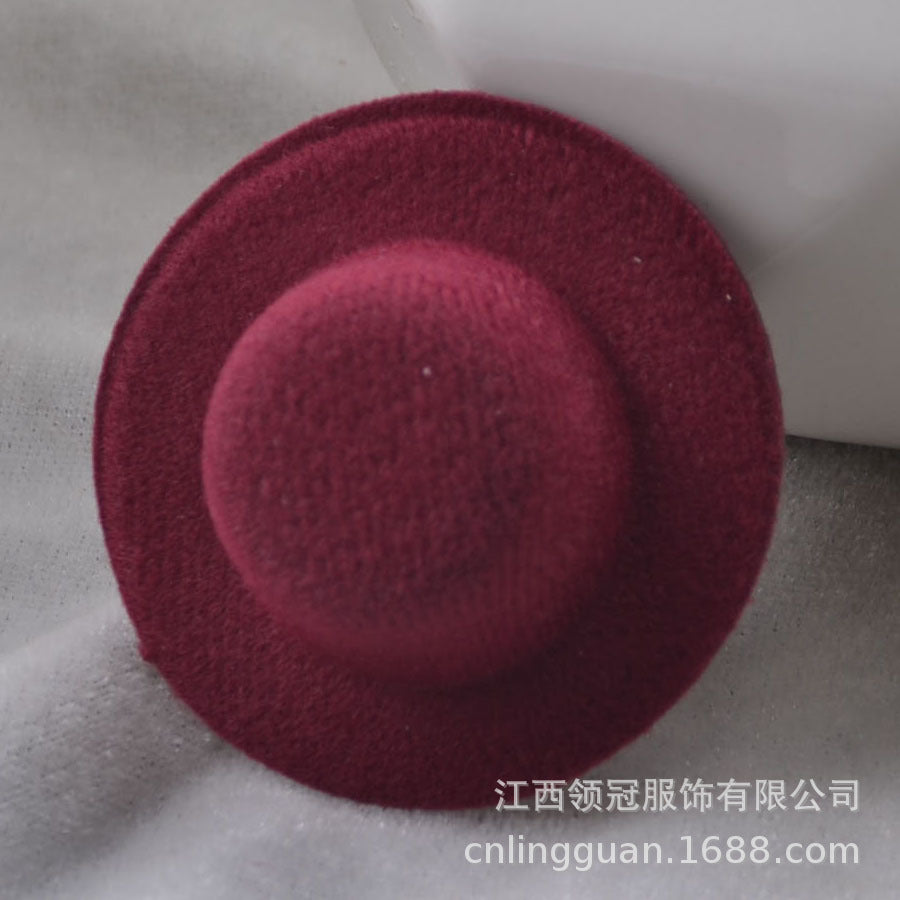 Wholesale 10pcs BJD Doll Brushed Small Top Hat Bare Hat Doll Jewelry Hat Embryo Small Jewelry Raw Material Toy Bare Hat 8cm