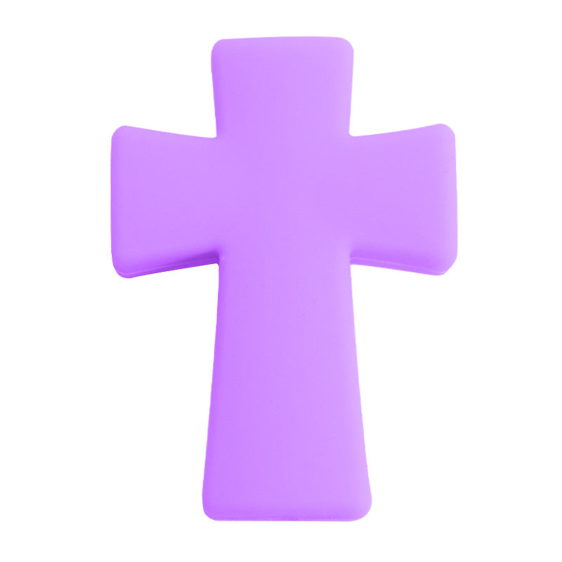 Wholesale 30 PCS DIY Cross Silicone Beads