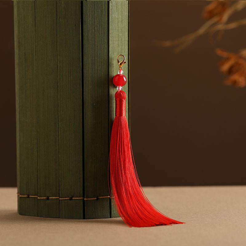 Wholesale 12CM Beaded Lobster Clasp Tassel Pendant