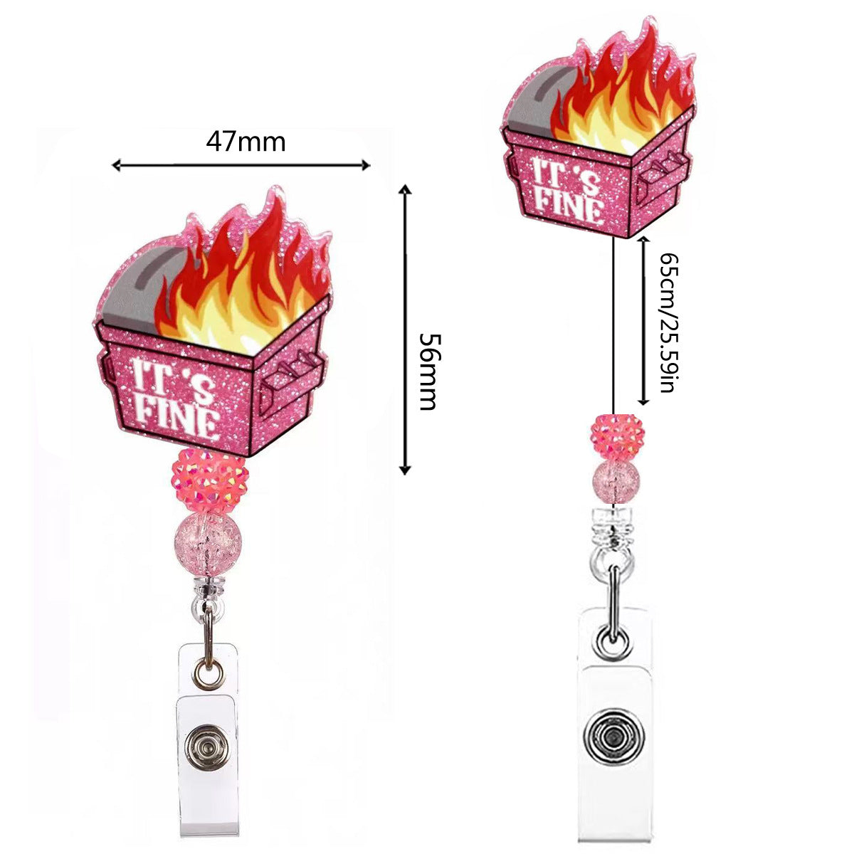 Wholesale Colorful Fire Box  Badge Reels