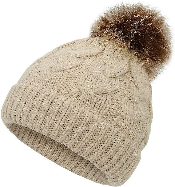 Wholesale Autumn and Winter Children's Wool Ball Thickened Baby Versatile Knitted Twist Warm Kids Beanie