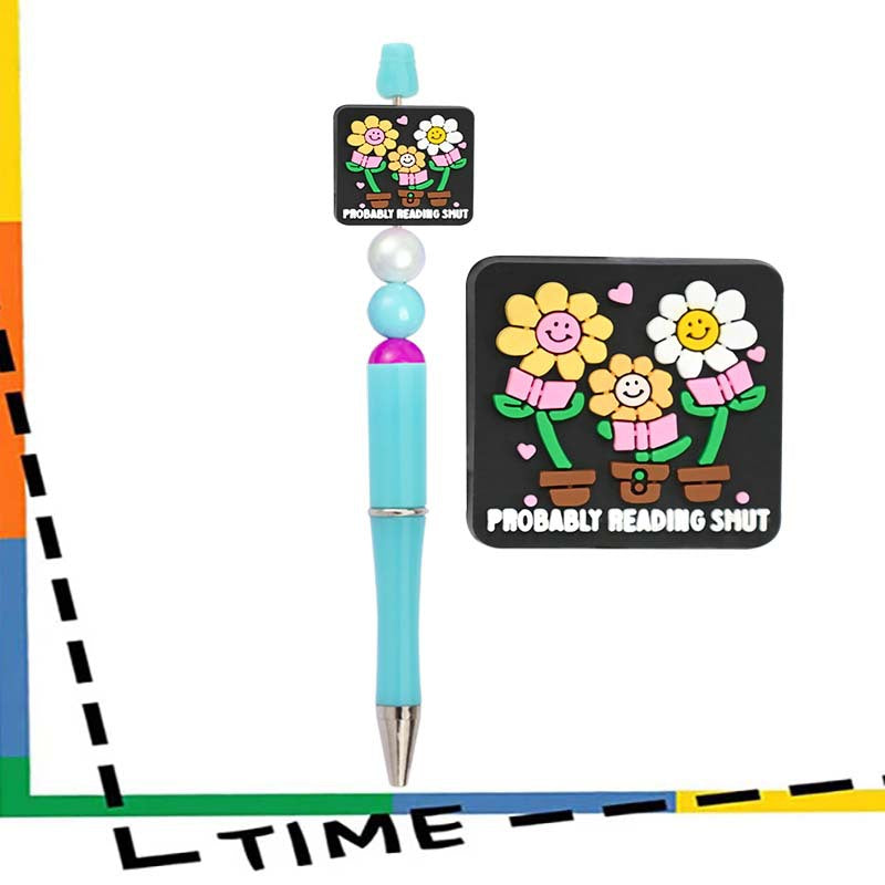 Wholesale Random100pcs Mother' s Day PVC Soft Glue  Focal Beads